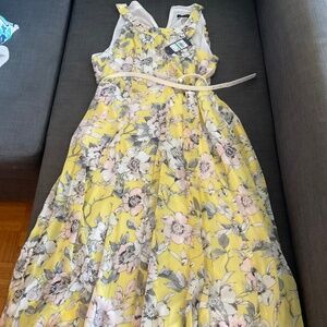 NWT - Dress Tommy Hilfiger Belted Chiffon midi- size 16